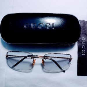 Gucci vintage blue tinted sunglasses for women